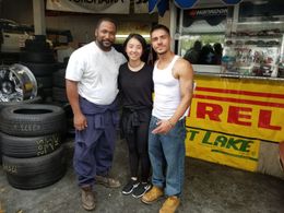 Dear Mama shoot with Director Jiayuan Liu and actor Reinaldo Zavarce.