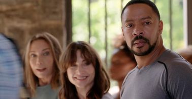 Still of Victor Turner, Kate Orsini, and Heather McComb in A Gift of Murder