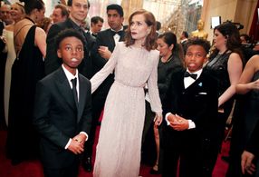 Isabelle Huppert, Alex R. Hibbert, and Jaden Piner at an event for The Oscars (2017)