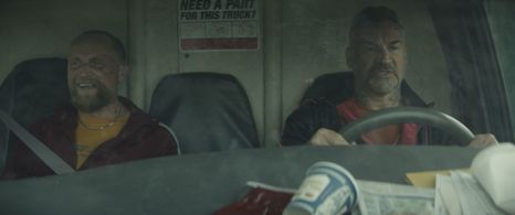 Aleks Paunovic and Piotr Adamczyk in Hawkeye (2021)