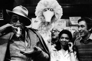 James Earl Jones, Emilio Delgado, Will Lee, Sonia Manzano, and Bob McGrath at an event for Sesame Street (1969)