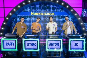 Anton Bernardo, JC Castro, Jethro Ramirez, and Raffy Anido in Family Feud Philippines (2022)