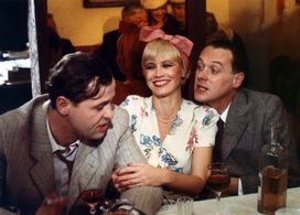 Jana Svandová, Oldrich Vízner, and Zdenek Zák in Klauni a vlastenci (1991)