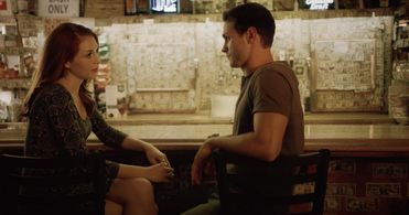 Still of Rebecca Bujko and Derek Thompson in Trickster