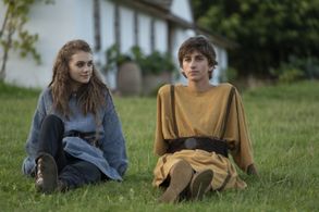 Emilia Jones and Sebastian Croft in Horrible Histories: The Movie - Rotten Romans (2019)