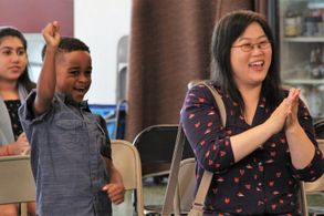 On the set of Brie's Bake Off Challenge (2019)