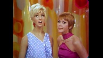 Goldie Hawn and Judy Carne in Rowan & Martin's Laugh-In (1967)
