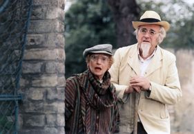 Marie Rosulková and Jirí Sovák in Hamster in a Nightshirt (1988)