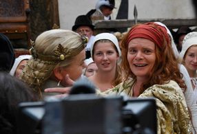 Zuzana Bydzovská and Sabina Remundová in The Seven Ravens (2015)