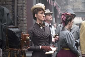 On set for Ripper Street