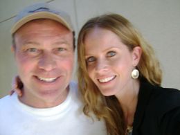 James Rekart and Rebecca Mader on set of No Ordinary Family