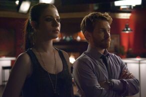 Seth Green and Michelle Trachtenberg in Sexy Evil Genius (2013)