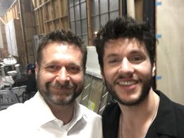 Adi Spektor James Scully on a set of YOU Season 2 Episode 8 - Netflix