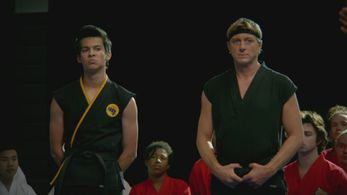 William Zabka and Xolo Maridueña in Cobra Kai (2018)