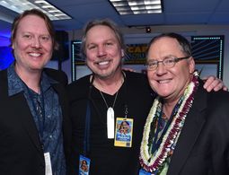 John Lasseter, Mark Mancina, and Don Hall