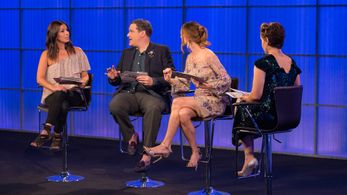 Alyssa Milano, Isaac Mizrahi, Georgina Chapman, and Rebecca Minkoff in Project Runway All Stars (2012)