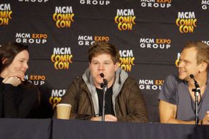 Ali Cook, Morfydd Clark, and Douggie McMeekin in The Call Up (2016)