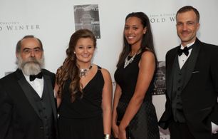 Paul Louis Harrell, Thomas Clark, Alana Bullard, and Katie Jordan in The Old Winter (2014)