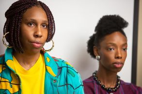 Lena Waithe and Elle Lorraine in Bad Hair (2020)
