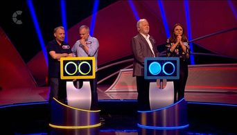 Ian Lavender, Bob Mortimer, Steve Pemberton, and Emily Atack in Pointless Celebrities (2010)