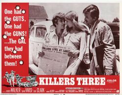 Dick Clark, Diane Varsi, and Robert Walker Jr. in Killers Three (1968)