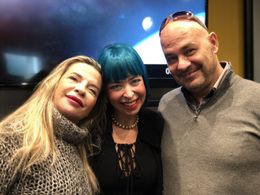 Eleonora Fani con Andrea Ward (direttore doppiaggio) e Cristina Fenuccio (dialoghista e assistente al doppiaggio (CREATO