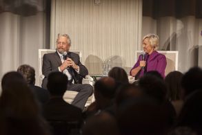 Michael Douglas and Tina Brown