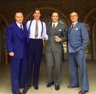 Jeff Corbett, Garrett Hedlund, Randy Davison, and Damian Joseph Quinn in The United States vs. Billie Holiday (2021)