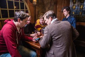 Kevin Allen, Justin Zagri, Garrett Schweighauser, Paul Stanko, and Zack Yowarski in Severus Snape and the Marauders (201