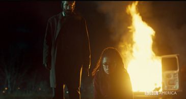 Alison Steadman, Tatiana Maslany, and Gord Rand in Orphan Black (2013)