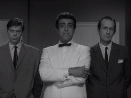 Alan Curtis, William Marlowe, and Paul Stassino in The Saint (1962)