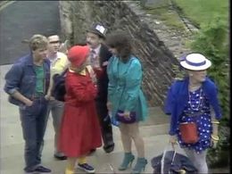 Andrea Arnold, Patrick Doyle, Kim Goody, Sandi Toksvig, Nick Wilton, and Nick Staverson in No 73 (1982)