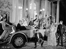 Raymond Bloomer, Frances Dale, Billie Dove, Huntley Gordon, Peggy Montgomery, and Blackie Thompson in Sensation Seekers 