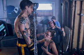 On the set of Little Dog season 2