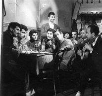 Sami Hazinses, Kadir Savun, Semih Sezerli, Sezer Sezin, and Erol Tas in Nebahat, the Driver (1960)