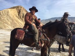 Cowboys in the Sierra Nevada Mountains, filming on location with Penny Dreadful Season 3