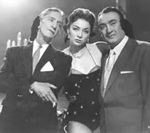 Agustín Lara, Lina Salomé, and Pedro Vargas in Los tres bohemios (1957)