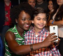Lupita Nyong'o and Neel Sethi
