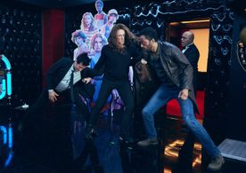 Jean-Claude Van Damme, Eric Judor, and Ismaël Sy Savané in The Last Mercenary (2021)