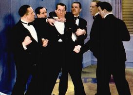 Vance Carroll, Tom London, Robert Frazer, Reed Howes, and Charles King in Million Dollar Haul (1935)