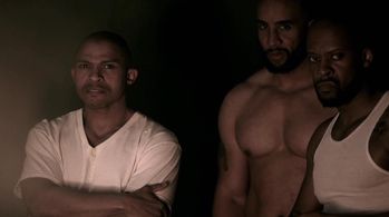 Xavier Cadeau, Christopher Bryant and Reginald L. Barnes as Freddy's Crew in HBO's 