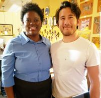 Me and Markiplier on the set of Crazy