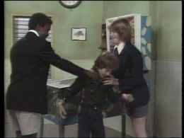 Alasdair Gillis, Kevin Kubusheskie, and Brodie Osome in You Can't Do That on Television (1979)