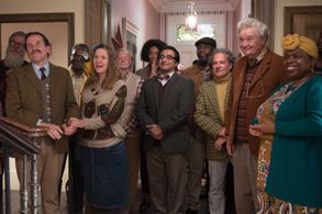 Jim Broadbent, Sanjeev Bhaskar, Robbie Gee, Ben Miller, Jessica Hynes, Shola Adewusi, and Marie-France Alvarez in Paddin