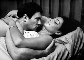 Maurice Ronet and Léna Skerla in The Fire Within (1963)