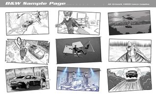 B&W Storyboard Samples