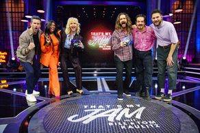 Tom Beck, Bill Kaulitz, Tom Kaulitz, Motsi Mabuse, Clemens Rehbein, and Philipp Dausch in That's My Jam mit Bill & Tom K