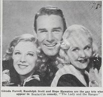 Randolph Scott, Glenda Farrell, and Hope Hampton in The Road to Reno (1938)