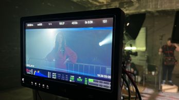 Jessie Epstein on set of Oscar Wilde's Salome