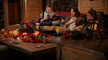 April Bowlby, Jes Macallan, and Adam Senn in The Engagement Clause (2016)